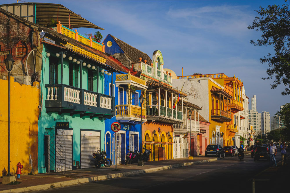 Calles coloridas de Colombia